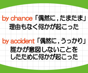 by-chance,by-accident,違い,意味,使い方,例文,画像2