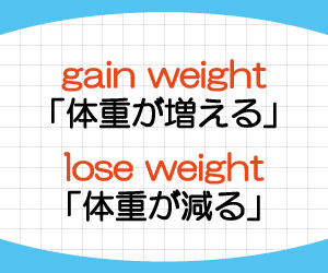 get,gain,違い,gain-weight,意味,使い方,例文,画像2